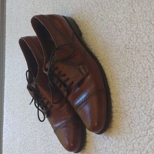 Cable & Co. Leather Brown Leather Oxford Shoes (Made in Italy) 10.5D